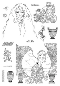 Art Inspirations with Nikolas A4 Stamp Set - Patterns of Life
