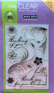 Hero Arts Polyclear Stamps - Feather Grass 4" x 6"