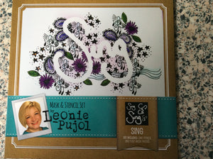 Crafters Companion Mask & Stencil Set by Leonie Pujol - Sing